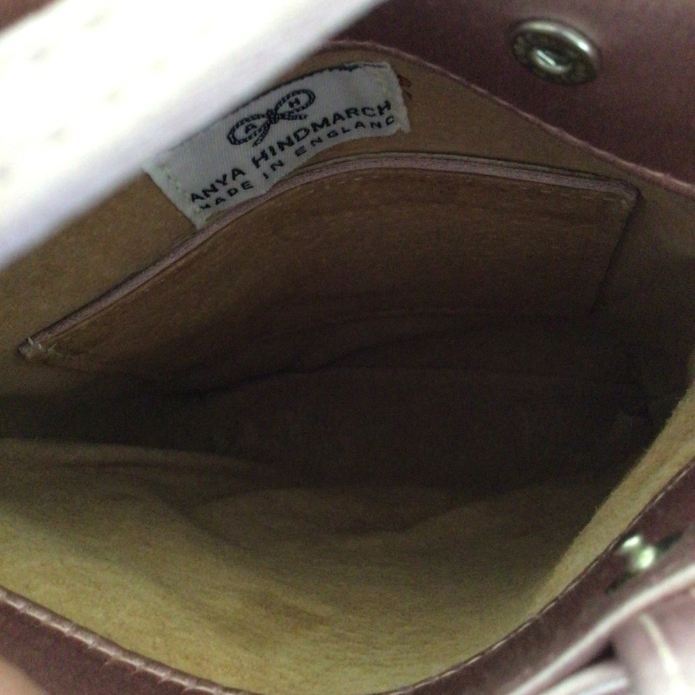 RARE ANYA HIMDMARCH PINK SATIN EMBROIDERED MINI HANDBAG - Picture 12 of 16